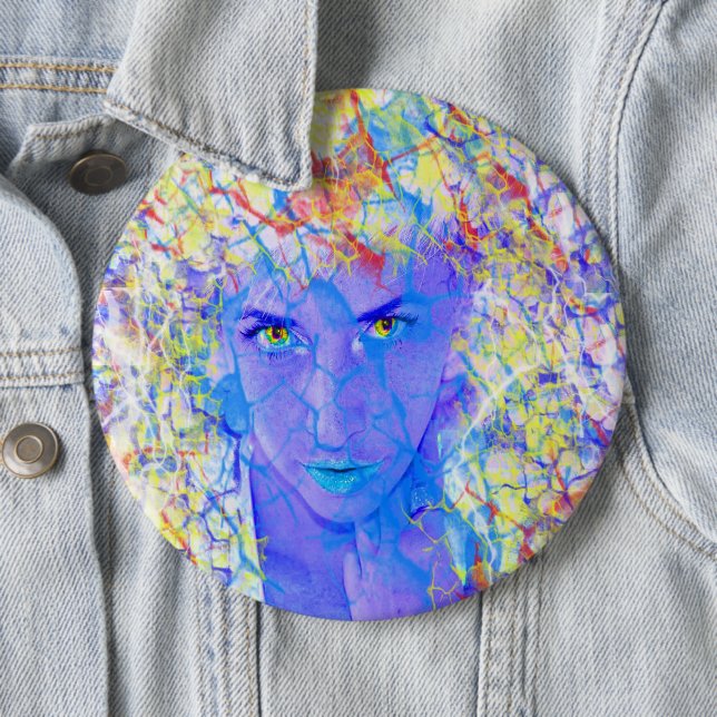 Bóton Redondo 15.24cm Botão Pinback de Realidade Elétrica (In Situ)