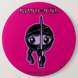 Bóton Redondo 15.24cm Botão Pinkish de KUNOICHI