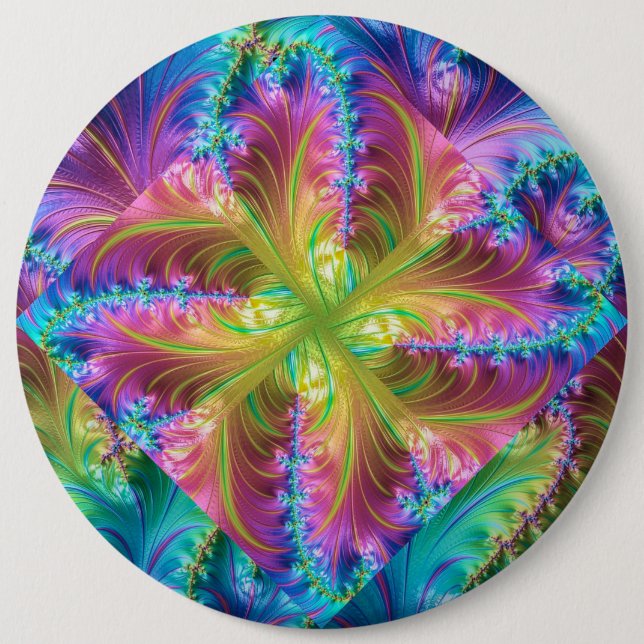 Bóton Redondo 15.24cm Botão Redondo, Colossal, 6 Polegadas (Frente)