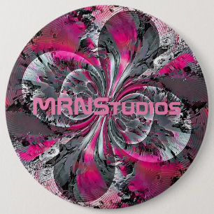 Bóton Redondo 15.24cm Botão Sinais Mistos