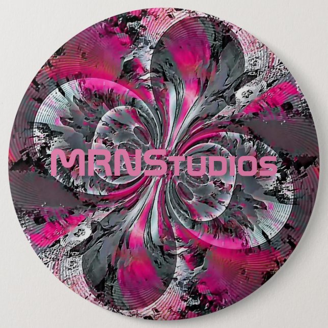 Bóton Redondo 15.24cm Botão Sinais Mistos (Frente)