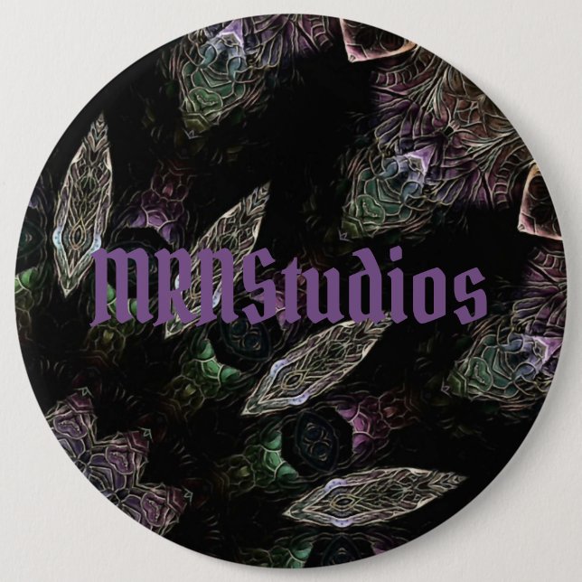 Bóton Redondo 15.24cm Botão Theo (Frente)