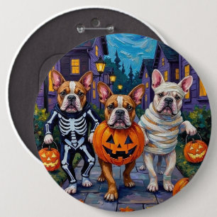 Bóton Redondo 15.24cm Bulldogs Trick-or-Treating com Fantasias de Hallow
