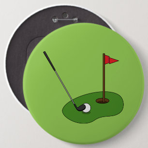 Bóton Redondo 15.24cm Buraco de Curso de Golfe com Bandeira