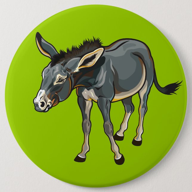 Bóton Redondo 15.24cm burro (Frente)