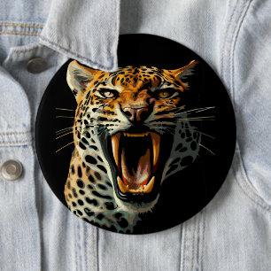 Bóton Redondo 15.24cm Cabeça de ataque com picos-leopardo