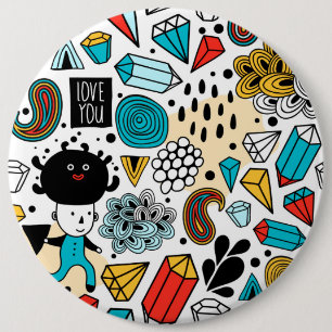 Bóton Redondo 15.24cm Cabeça louca