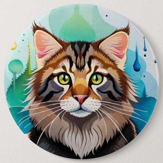 Bóton Redondo 15.24cm Cachorro bonito fecha a miniárea de transferência (Frente)