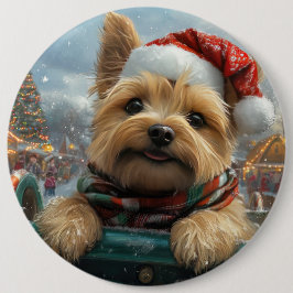 Bóton Redondo 15.24cm Cairn Terrier Cachorro Montanha-russa Natal