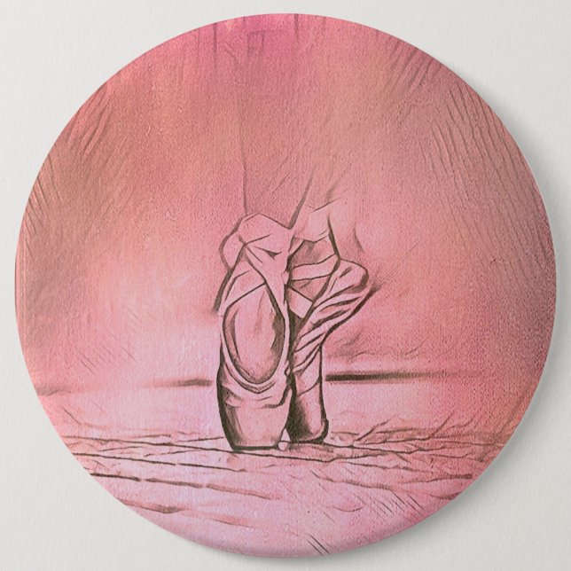 Bóton Redondo 15.24cm Calçados Balés Dançantes Ballerina Rosa (Frente)