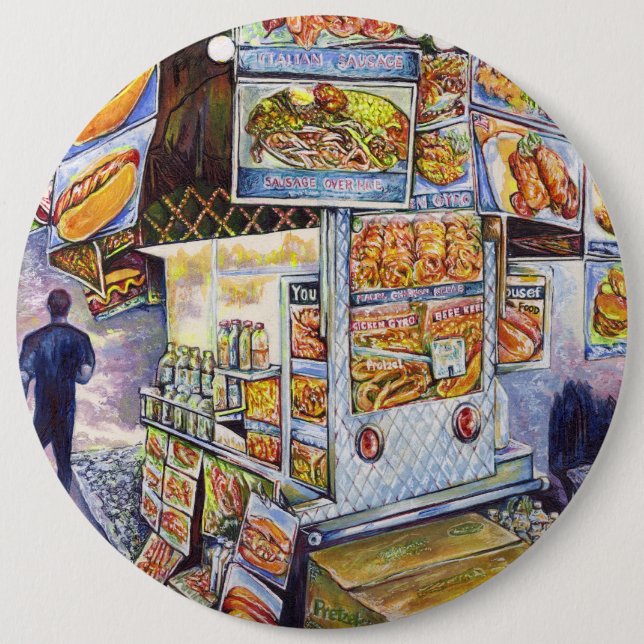 Bóton Redondo 15.24cm Carga de trabalho artística extraordinária (Frente)