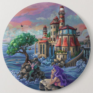 Bóton Redondo 15.24cm Castelo Mermaid