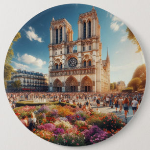 Bóton Redondo 15.24cm Cathédrale Notre-Dame de Paris