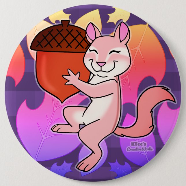 Bóton Redondo 15.24cm Chipmunk alegre - (Frente)