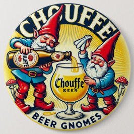 Bóton Redondo 15.24cm Chouffe Beer Gnomes Theme Design