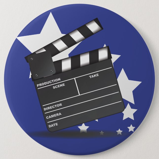 Bóton Redondo 15.24cm Clapperboard (Frente)