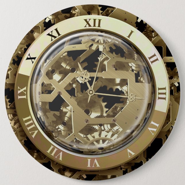 Bóton Redondo 15.24cm Clockwork 6A Opções de Botões (Frente)