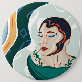 Bóton Redondo 15.24cm Cobra de mulher - Lady Cobra