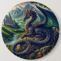 Colorida, castelo Dragão Medieval