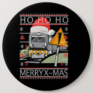 Bóton Redondo 15.24cm Comboio com guincho de vapor de água de Natal