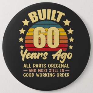 Bóton Redondo 15.24cm Construído há 60 anos Todas as Peças Originais 60º