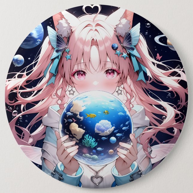 Bóton Redondo 15.24cm Crachá (Frente)