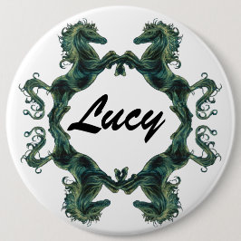 Bóton Redondo 15.24cm Crachá do botão dos cavalos