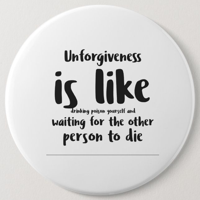 Bóton Redondo 15.24cm Crachá "Perdão" de Konymoi (Frente)