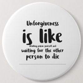 Bóton Redondo 15.24cm Crachá "Perdão" de Konymoi