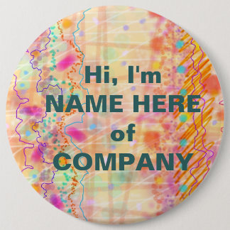 Bóton Redondo 15.24cm Crachás, pinos - apenas Peachy