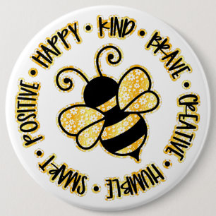 Bóton Redondo 15.24cm Crie o seu próprio texto e design:-) botão de reto