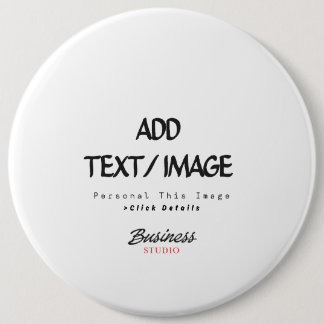 Bóton Redondo 15.24cm Crie Seu Próprio Alfinete Personalizado/
