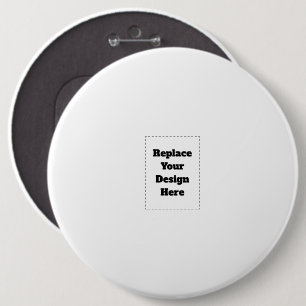 Bóton Redondo 15.24cm Crie seu próprio branco