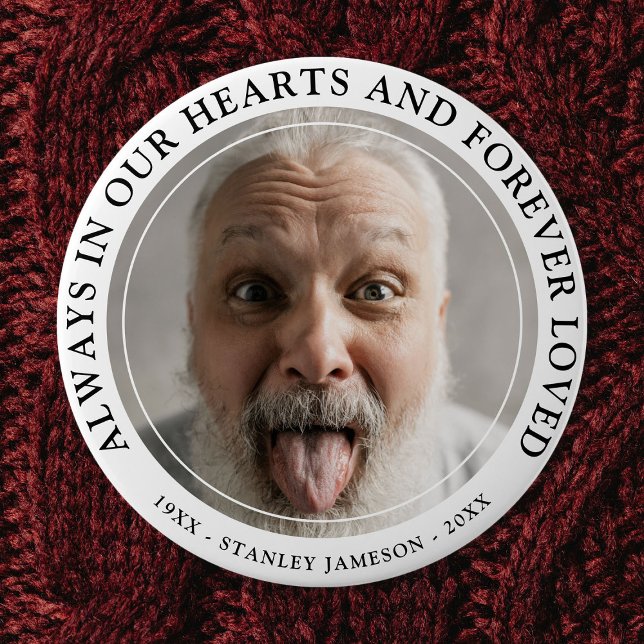 Bóton Redondo 15.24cm Crie Sua Própria Fotografia Memorial E Tributação  (Criador carregado)