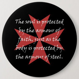 Bóton Redondo 15.24cm Cruz de Templar