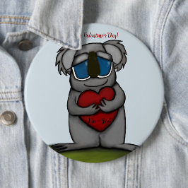 Bóton Redondo 15.24cm Cute Koala Bear