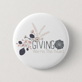 Bóton Redondo 15.24cm Dando às Amas a Palavra Coração