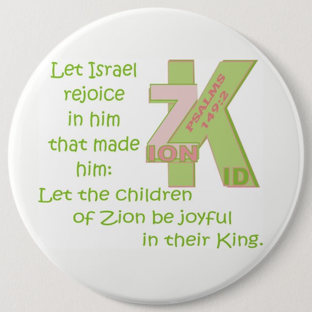 Bóton Redondo 15.24cm DEIXE AS CRIANÇAS SER JOVEM NO REI © BtnENG P (Frente)