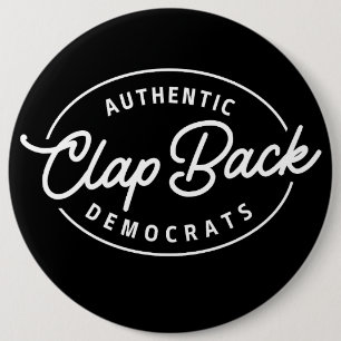 Bóton Redondo 15.24cm Democratas Clapback
