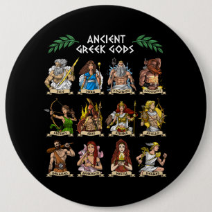 Bóton Redondo 15.24cm Deuses gregos antigos