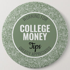 Bóton Redondo 15.24cm Dicas de Linhas Brancas Apreciadas | Dinheiro Colé