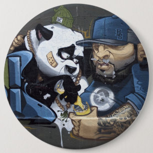 Bóton Redondo 15.24cm Doce Panda Encontrou Um Amigo