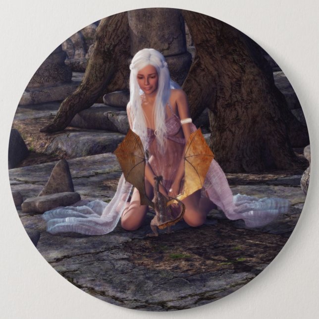 Bóton Redondo 15.24cm Dragon Lady (Frente)