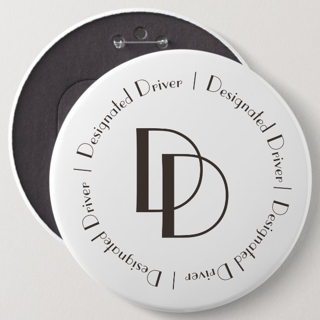 Bóton Redondo 15.24cm Driver designado | (Frente & Verso)