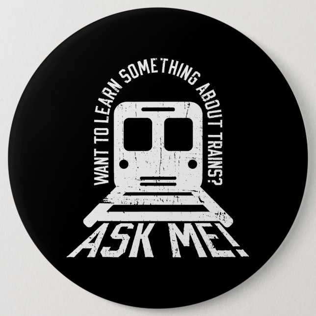 Bóton Redondo 15.24cm Engenheiro De Comboio E Trabalhadores Do Motor Fer (Frente)