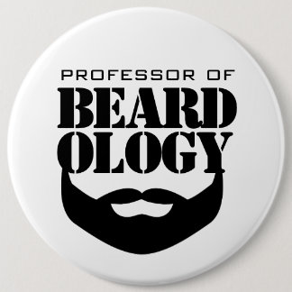 Bóton Redondo 15.24cm Engraçado Professor de Beardology