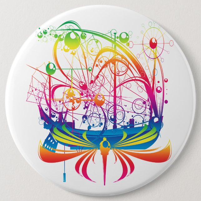 Bóton Redondo 15.24cm Entrega à vela (Frente)