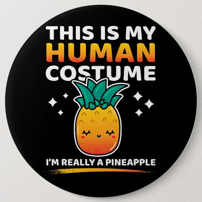 Bóton Redondo 15.24cm Esta É A Minha Figurinha Humana. Sou Realmente Um  (Frente)