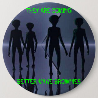 Bóton Redondo 15.24cm ESTÃO VINDO -- Botão