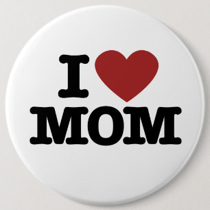 Bóton Redondo 15.24cm Eu Amo A Mãe